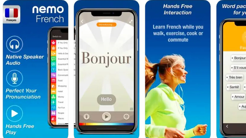 اپلیکیشن French by Nemo برای یادگیری فرانسه