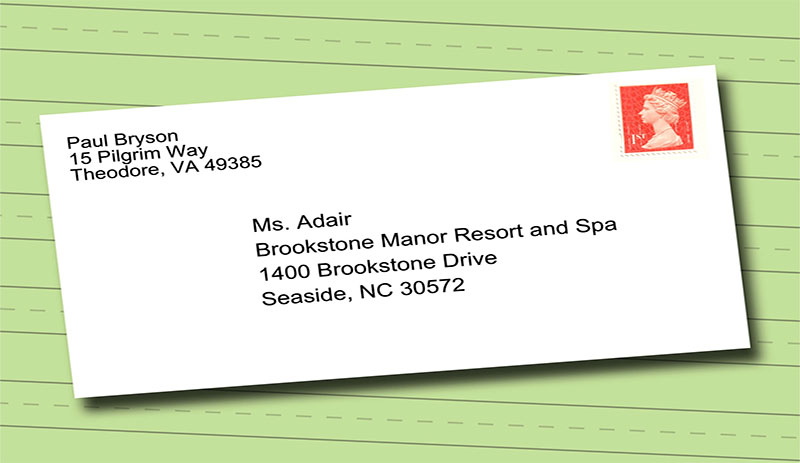 روش درست نامه نگاری به انگلیسی